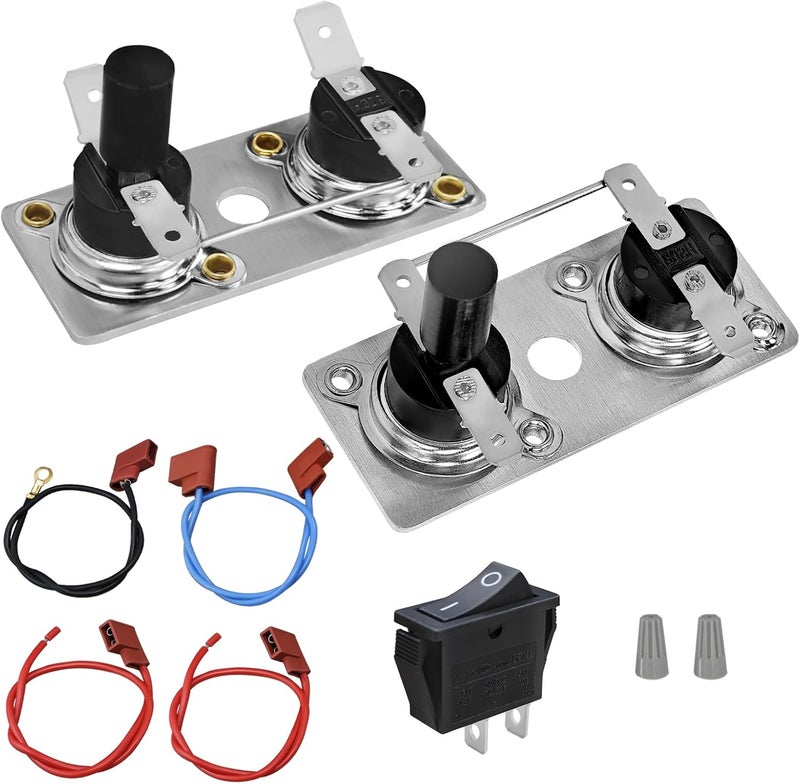 Sthovd 232306 232282 Water Heater Thermostat Limit Switch Kit Compatible with Suburban 120V T-Stat RV Water Heater SW Series Replace 233534 525007 232306 Thermostat - Image 1